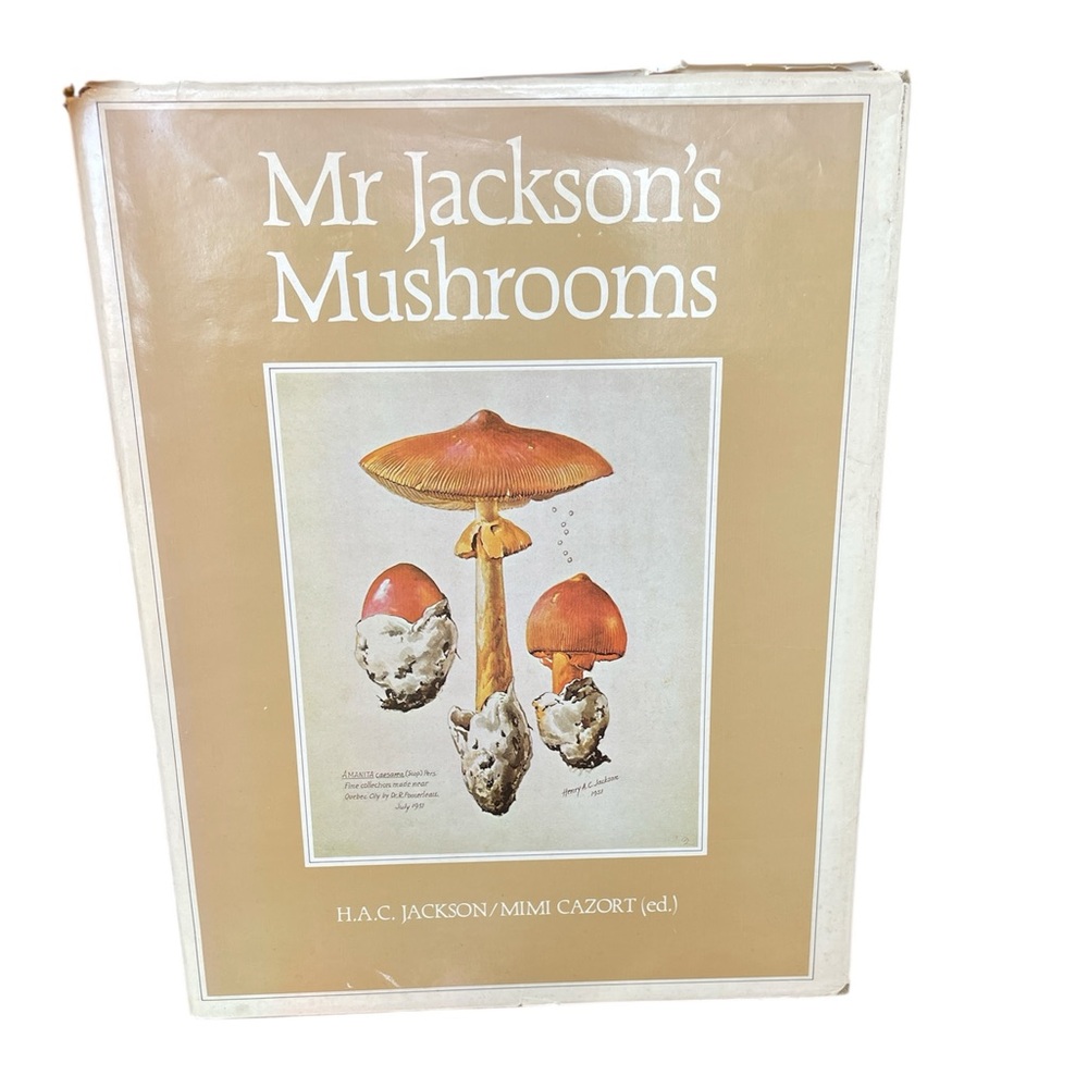 Mr Jackson's Mushrooms Hardcover Book - Beige Cover